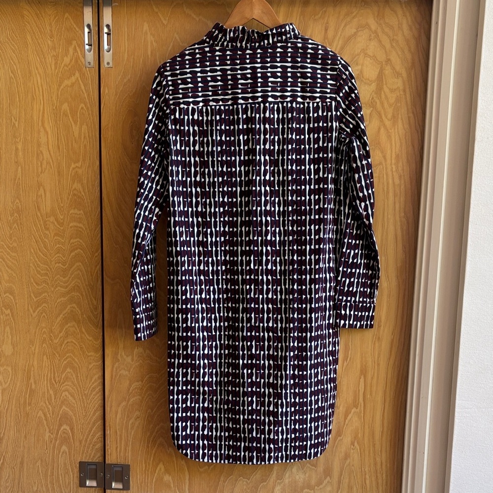 COS Navy and Burgundy Striped dress - Picture 3 of 3